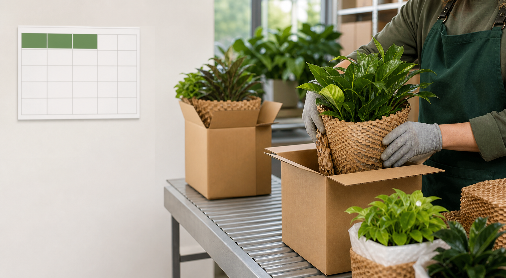 Fresh Plants Delivered Monday to Wednesday