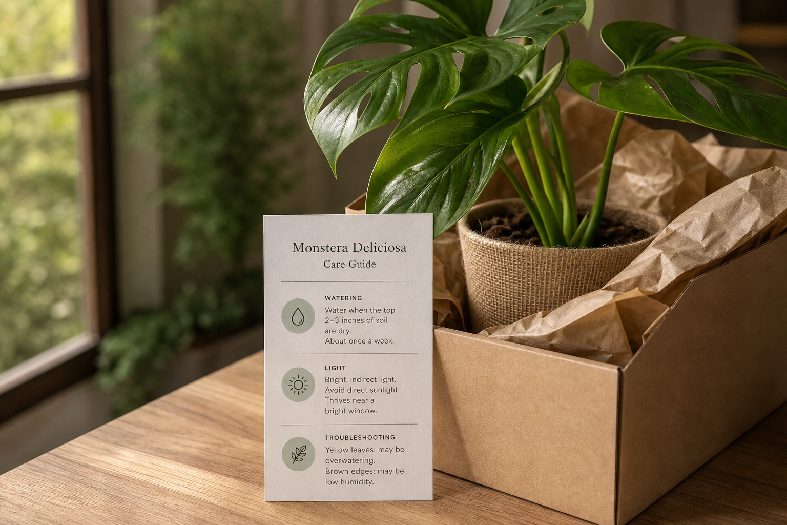 Personalized Plant Care Cards